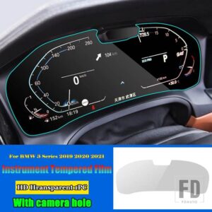 BMW 3シリーズ G20 G21 G28 320I 325I 330I 2019-2021 中央計器ナビゲーション画面強化ガラスプロテクターフィルム - 5
