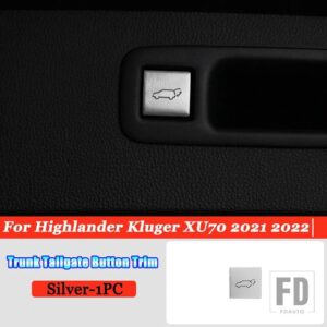 トヨタ ハイランダークルーガー XU70 2021-2023 カーアクセサリーステアリングホイール窓ガラスリフト中央制御ボタントリムカバー - 8