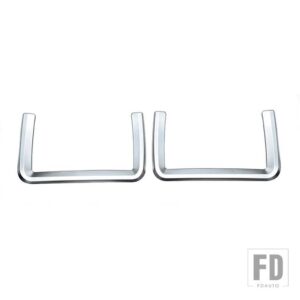 レンジローバー ランドローバー EVOQUE スポーツ L494 ディスカバリースポーツカーアクセサリーシートバックネットポケットトリムカバー装飾フ - Matte Silver
