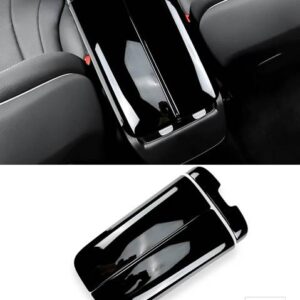 メルセデスベンツ カーアクセサリー中央アームレストボックストリムカバー EQE EQSクラス V295 V297 AMG EQE350 500 EQS450 EQS580 2021-2023 - For EQE Gloss Black