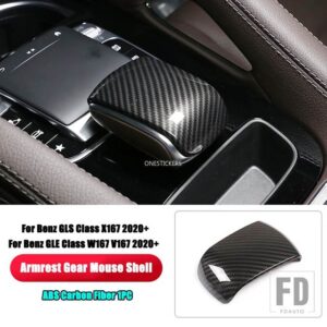 メルセデスベンツ GLE GLSクラス AMG W167 V167 X167 2020 2021 + カーアクセサリーセンターコンソールギアアームレストマウスシェルトリムカバ - 1
