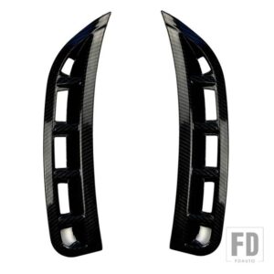 メルセデスベンツ カーアクセサリーフロントバンパーサイドエアアウトレットトリムカバー GLEクラス W167 V167 GLE350/400D/GLE450 AMG GLE53 - Carbon Fiber