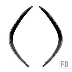 メルセデスベンツ Aクラス W177 V177 A180 A200 A220 A250 2019 2020 + カーアクセサリーフロントバンパーフェンダーリップフォグランプトリム - Gloss Black