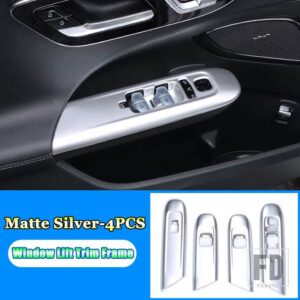 メルセデスベンツ Cクラス W206 C200 C220 C260 C300 2022 + カーアクセサリードア窓ガラスリフトスイッチボタンカバートリムフレーム