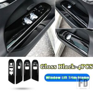 メルセデスベンツ Cクラス W206 C200 C220 C260 C300 2022 + カーアクセサリードア窓ガラスリフトスイッチボタンカバートリムフレーム