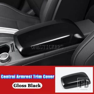 メルセデスベンツ A B CLA GLAクラス AMG A45 W176 W246 C117 クーペ W117 X156 カーアクセサリーセンターコンソールアームレストボックストリ - Gloss Black