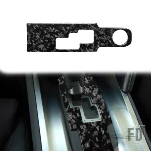 日産 GTR R35 2008-2016 カーアクセサリーカーボンインテリアステアリングホイール CD ギアシフトセットトリムステッカー - Gear shift panel
