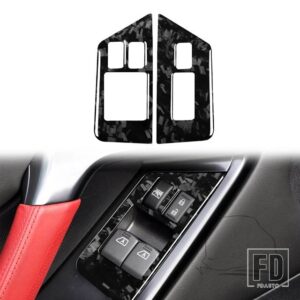 日産 GTR R35 2008-2016 カーアクセサリーカーボンインテリアステアリングホイール CD ギアシフトセットトリムステッカー - Door switch LHD