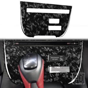 日産 GTR R35 2008-2016 カーアクセサリーカーボンインテリアステアリングホイール CD ギアシフトセットトリムステッカー - Storage C LHD