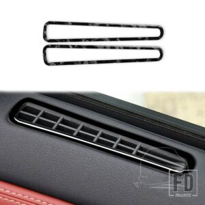 日産 GTR R35 2008-2016 カーアクセサリーカーボンインテリアステアリングホイール CD ギアシフトセットトリムステッカー - Door air vent