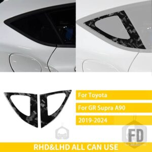 トヨタ GR スープラ A90 A91 MK5 2019-2024 アクセサリーカーボン外装窓サイドシャッタートリムステッカー - Forged Carbon
