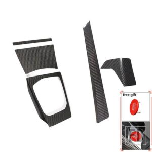 BMW カーボン 3/4シリーズ G20 G21 G22 G28 2020 2021 アクセサリーカーセンターコンソールダッシュボードサイドエア AC ベントギアトリム - 5pcs red key
