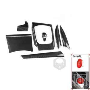 BMW カーボン 3/4シリーズ G20 G21 G22 G28 2020 2021 アクセサリーカーセンターコンソールダッシュボードサイドエア AC ベントギアトリム - 8pcs red key