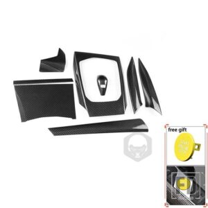 BMW カーボン 3/4シリーズ G20 G21 G22 G28 2020 2021 アクセサリーカーセンターコンソールダッシュボードサイドエア AC ベントギアトリム - 8pcs yellow key