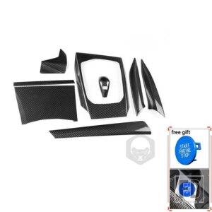 BMW カーボン 3/4シリーズ G20 G21 G22 G28 2020 2021 アクセサリーカーセンターコンソールダッシュボードサイドエア AC ベントギアトリム - 8pcs blue key