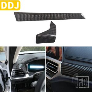BMW カーボン 3/4シリーズ G20 G21 G22 G28 2020 2021 アクセサリーカーセンターコンソールダッシュボードサイドエア AC ベントギアトリム - Instrument LHD