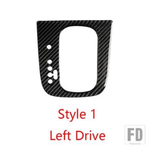 VW 1個 カーボンギアシフトステッカー ゴルフ 5 ゴルフ 6 シロッコ GTI 自動車内装 - 1pcs style 1 left
