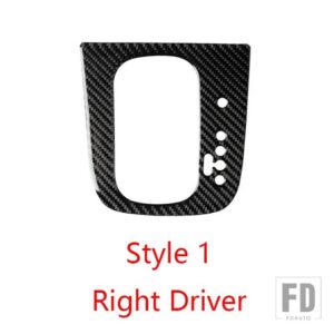 VW 1個 カーボンギアシフトステッカー ゴルフ 5 ゴルフ 6 シロッコ GTI 自動車内装 - 1pcs style 1 right