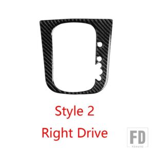 VW 1個 カーボンギアシフトステッカー ゴルフ 5 ゴルフ 6 シロッコ GTI 自動車内装 - 1pcs style 2 right