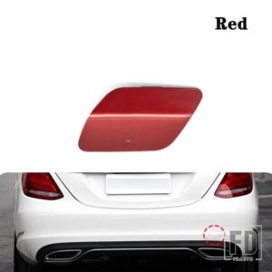 メルセデスベンツ Cクラス W205 リアバンパー牽引フックアイカバートリムトレーラーカバーキャップ 2058850224 オートアクセサリー 2015-2021 - Red