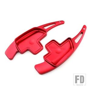メルセデスベンツ ステアリングホイールパドルシフターエクステンション C / E / GLA / GLCクラス 2015-19 アルミシフトパドル - Red