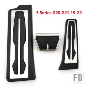 BMW ペダル E70 E71 F25 F26 F10 F20 F30 F22 F02 F15 F16 G20 G30 X3 X4 X5 X6 3 4 5/7シリーズ LHD ガスブレーキフットレストペダル - G20 G21 G28 3Pcs
