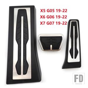 BMW ペダル E70 E71 F25 F26 F10 F20 F30 F22 F02 F15 F16 G20 G30 X3 X4 X5 X6 3 4 5/7シリーズ LHD ガスブレーキフットレストペダル - G05 G06 X5 X6 3Pcs