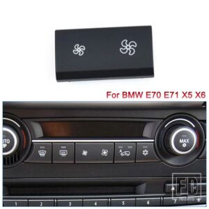 BMW エアコン制御リペアファンボタンカバー E90 E91 E92 E93 3シリーズ E70 E71 E72 E84 ヒーター気候パネルスイッチキャップ - For E70 E71