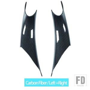 BMW カーボン車インナーハンドルフロントリアインテリアドアハンドルカバー 3/4シリーズ M3 M4 F30 F80 F31 F32 F33 F34 F35 F36 F82 - Carbon Fiber 2PCS