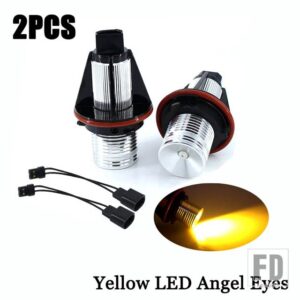 BMW 2個 LED エンジェルアイズマーカーライト電球ホワイト/ブルー/レッド/グリーン/イエロー E39 E53 E60 E61 E63 E64 E65 E66 E87 525I 530I