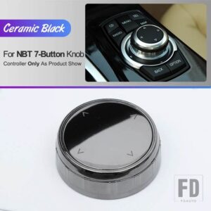 BMW クリスタル/セラミック車マルチメディアボタンカバーノブステッカー E90 E91 F10 F18 F20 F22 F30 F32 F25 E70 E71 1/2/3/4/5/7シリーズ用 - NBT 7 Button Ceramic