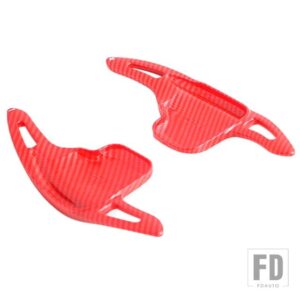 BMW ステアリングホイールシフトパドルシフター拡張 ABS トリム 1-7シリーズ F10 F18 F30 F35 F34 F22 F32 F07 F48 X1 X2 X4 X5 X6 - Carbon Red