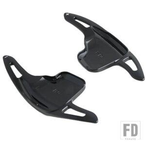 BMW ステアリングホイールシフトパドルシフター拡張 ABS トリム 1-7シリーズ F10 F18 F30 F35 F34 F22 F32 F07 F48 X1 X2 X4 X5 X6 - Black