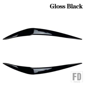 BMW 1シリーズ F20 F21 116I 118I 120I 125I M135I M140I グロスブラックヘッドライトアイブロウまぶたランプ光アイブロウ 2015-2019 - Gloss black