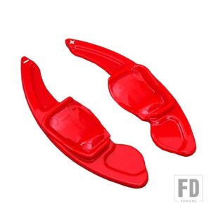 VW ステアリングホイールシフトパドルシフター拡張 ABS 延長 ティグアンシロッコシャラン CC ゴルフ 6 トゥアレグ LAVIDA - Red