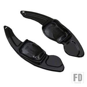 VW ステアリングホイールシフトパドルシフター拡張 ABS 延長 ティグアンシロッコシャラン CC ゴルフ 6 トゥアレグ LAVIDA - Gloss black