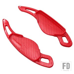 ジャガー レンジローバー ランドローバー ステアリングホイールギアシフターパドル延長 ABS EVOQUE ディスカバリー XF XE F-TYPE F-PACE - Carbon Red