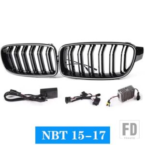 BMW 3シリーズ F30 F31 F35 LED 車フロントバンパーレーシンググリルグリル 320I 325I 328I 2013-2019 グリルキドニーレーシンググリル - NBT 15-17