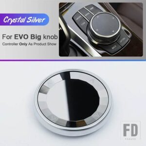 BMW クリスタルスタイルマルチメディアノブカバーノブステッカー E90 E92 E70 F10 F20 F22 F25 F26 F15 F30 G20 G30 1/3/4/5/6シリーズ - EVO Big Knob