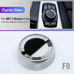 BMW クリスタルスタイルマルチメディアノブカバーノブステッカー E90 E92 E70 F10 F20 F22 F25 F26 F15 F30 G20 G30 1/3/4/5/6シリーズ - NBT 5 Button Knob