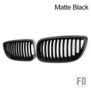 BMW PULLECO 車フロントグリルグロスブラックグリル E92 E93 M3 3シリーズ 2006-2009 2 ドア 316I 320D 320I 323I 325D 325I 330I - Matte Black