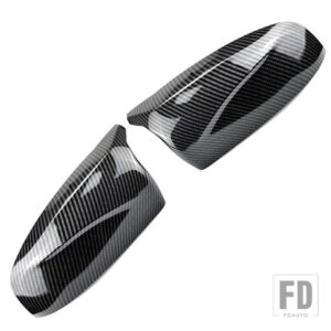 BMW PULLECO X5 E70 X6 E71 リアビューサイドミラーカバーバックミラーキャップ ABS カーボンオートアクセサリー 2008-2013 - Carbon Fiber