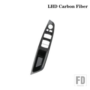 BMW LHD 運転席側アームレストドアハンドルパネルカバー 5シリーズ F10 F11 F18 520 523 525 528 530 カーボンオートアクセサリー - LHD Carbon Fiber