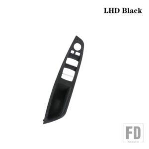 BMW LHD 運転席側アームレストドアハンドルパネルカバー 5シリーズ F10 F11 F18 520 523 525 528 530 カーボンオートアクセサリー - LHD-Black