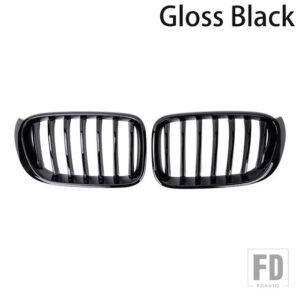 BMW PULLECO フロントバンパーキドニーグリルレーシンググリル X3 F25 X4 F26 2014-2017 のシングルスラット交換グリル - Gloss black