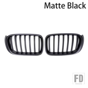 BMW PULLECO フロントバンパーキドニーグリルレーシンググリル X3 F25 X4 F26 2014-2017 のシングルスラット交換グリル - Matte Black
