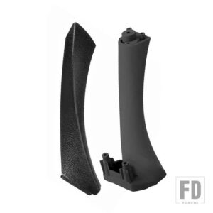 BMW 2ピース/セット インナーハンドルインテリアドアパネルプルトリムカバー 3シリーズ E90 E91 2004-2012 オートアクセサリー - Black Left