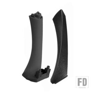 BMW 2ピース/セット インナーハンドルインテリアドアパネルプルトリムカバー 3シリーズ E90 E91 2004-2012 オートアクセサリー - Black Right