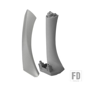 BMW 2ピース/セット インナーハンドルインテリアドアパネルプルトリムカバー 3シリーズ E90 E91 2004-2012 オートアクセサリー - Gray Left