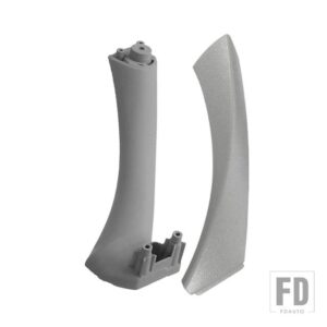 BMW 2ピース/セット インナーハンドルインテリアドアパネルプルトリムカバー 3シリーズ E90 E91 2004-2012 オートアクセサリー - Gray Right